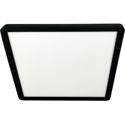 Plafón de techo LED/24W/230V 3000/4000/6500K 30x30 cm negro