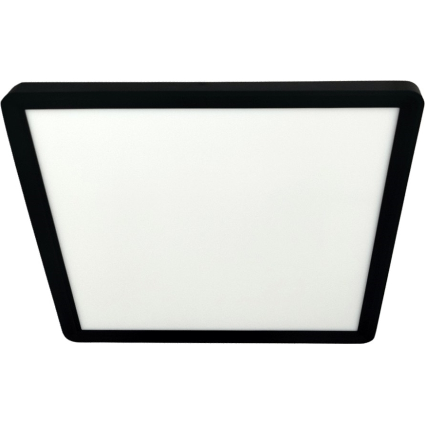 Plafón de techo LED/24W/230V 3000/4000/6500K 30x30 cm negro