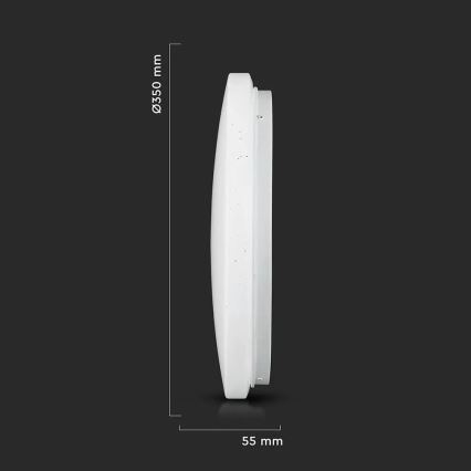 Plafón de techo LED/24W/230V 35cm 3000K/4000K/6400K