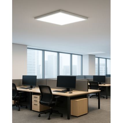 Plafón de techo LED 40W 230V 3000/4000/6500K 50x50 cm blanco