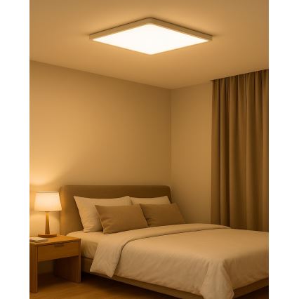 Plafón de techo LED 40W 230V 3000/4000/6500K 50x50 cm blanco