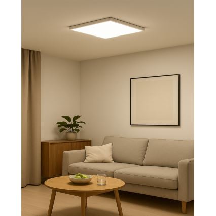 Plafón de techo LED 40W 230V 3000/4000/6500K 50x50 cm blanco