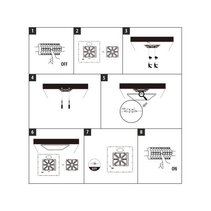 Plafón de techo LED 40W 230V 3000/4000/6500K 50x50 cm blanco