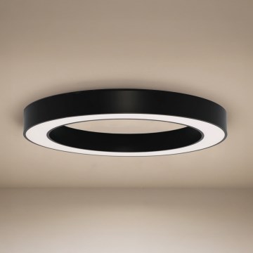 Plafón de techo LED/80W/230V 3000/4000/6500K Ø 80 cm negro