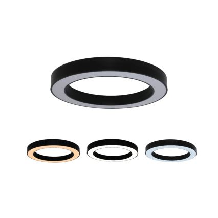 Plafón de techo LED/80W/230V 3000/4000/6500K Ø 80 cm negro