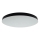 Plafón de techo LED para baño FLUME LED/10W/230V Ø 22,5 cm IP44 negro