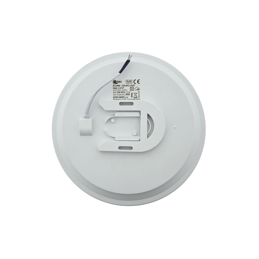 Plafón de techo LED para baño FLUME LED/10W/230V Ø 22,5 cm IP44 negro