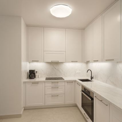 Luminaria de techo LED regulable HEX LED/72W/230V 3000-6000K Ø 50 cm blanca + mando a distancia