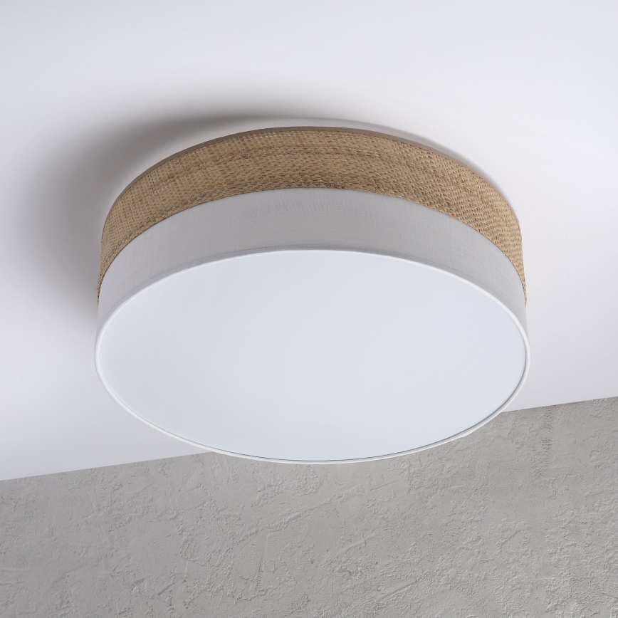 Lámpara de techo LED SIRJA BOHO LED/36W/230V 4000K Ø 45 cm beige/blanco