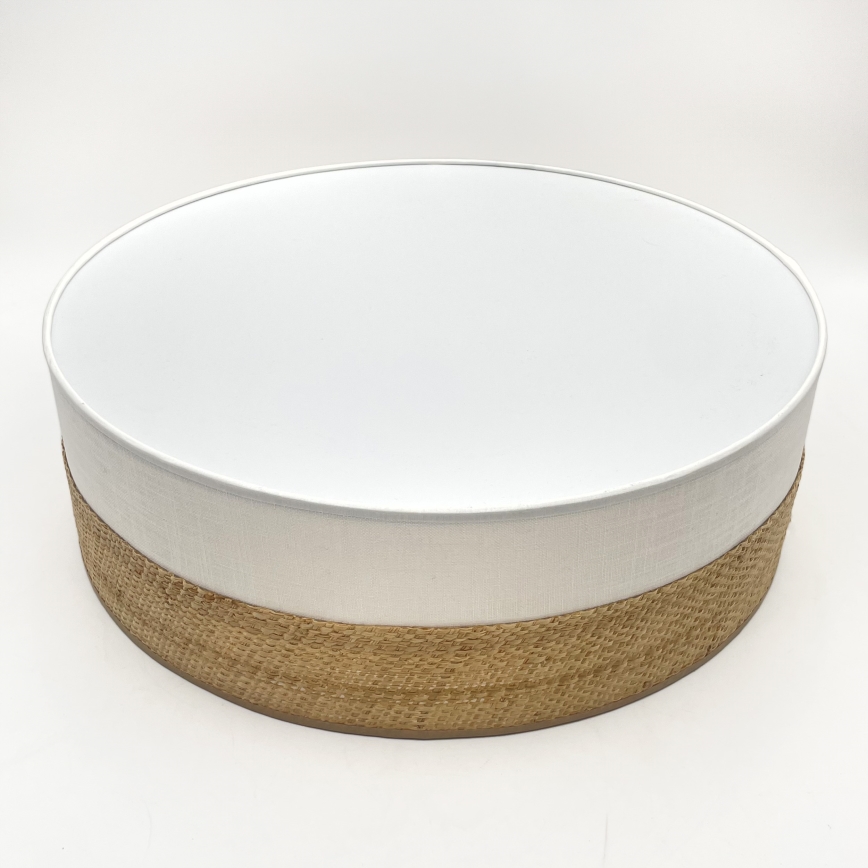 Lámpara de techo LED SIRJA BOHO LED/36W/230V 4000K Ø 45 cm beige/blanco