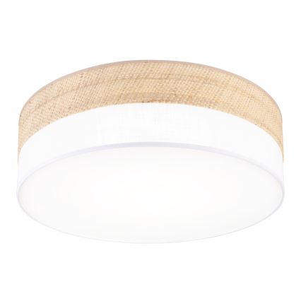 Lámpara de techo LED SIRJA BOHO LED/36W/230V 4000K Ø 45 cm beige/blanco