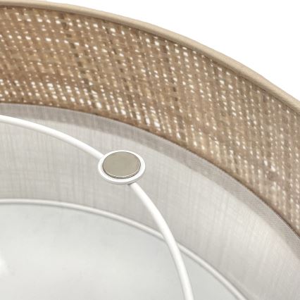 Lámpara de techo LED SIRJA BOHO LED/36W/230V 4000K Ø 45 cm beige/blanco