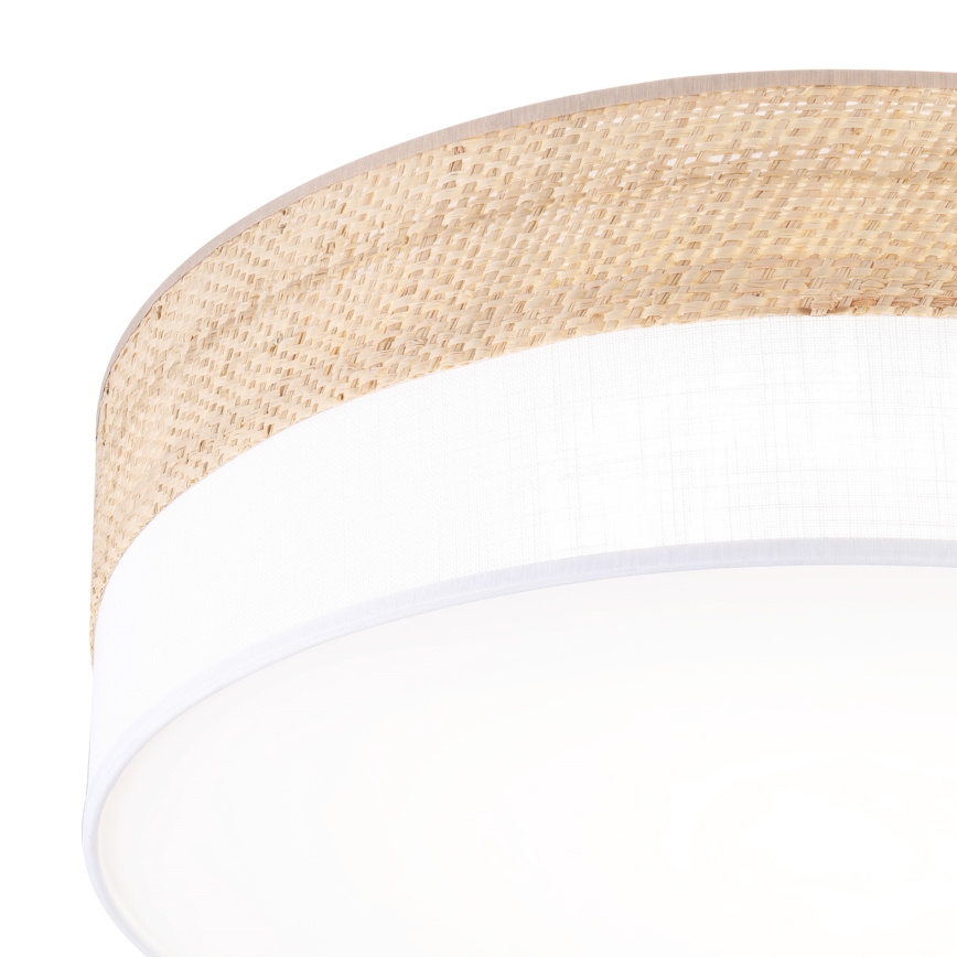 Lámpara de techo LED SIRJA BOHO LED/36W/230V 4000K Ø 45 cm beige/blanco