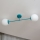 Plafón de techo MOON 2xE27/15W/230V turquesa