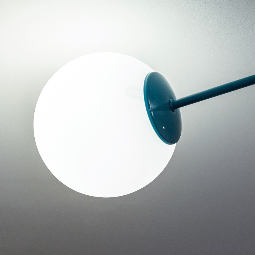 Plafón de techo MOON 2xE27/15W/230V turquesa