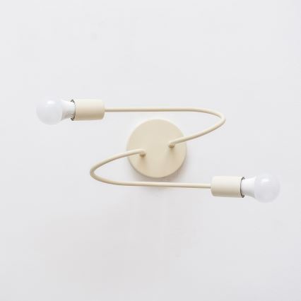 Plafón de techo OXFORD 2xE27/15W/230V crema