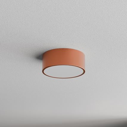 Plafón de techo para baño con sensor CLEO 1xE27/24W/230V Ø 20 cm IP54 acabado en cobre
