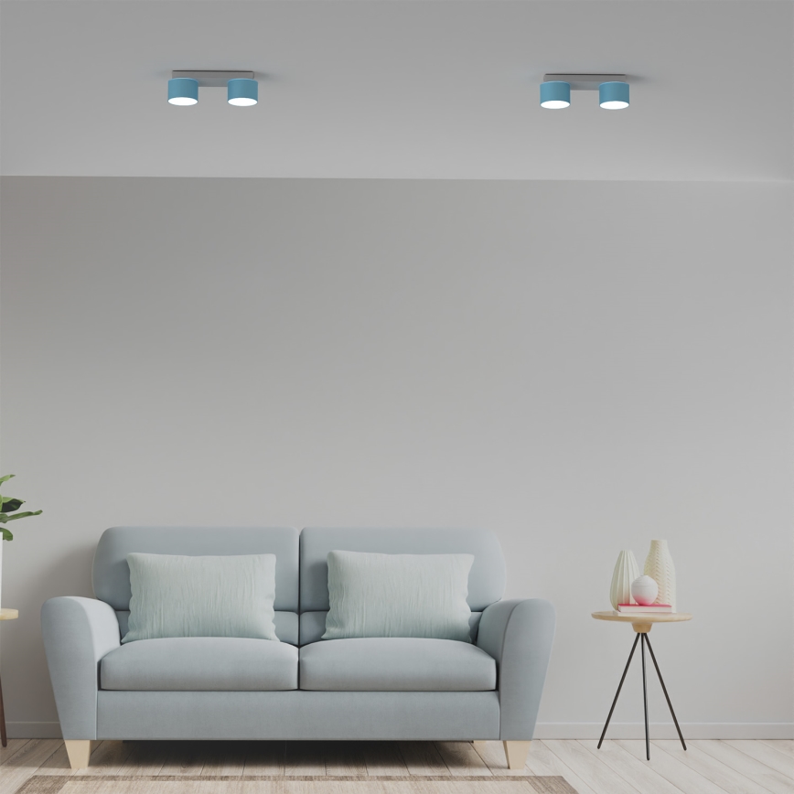 Plafón DIXIE 2xGX53/11W/230V azul