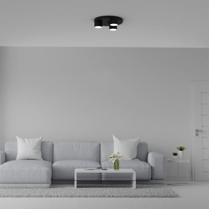 Plafón DIXIE 3xGX53/11W/230V negro