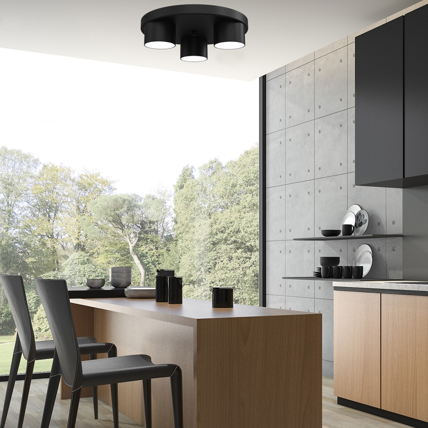 Plafón DIXIE 3xGX53/11W/230V negro