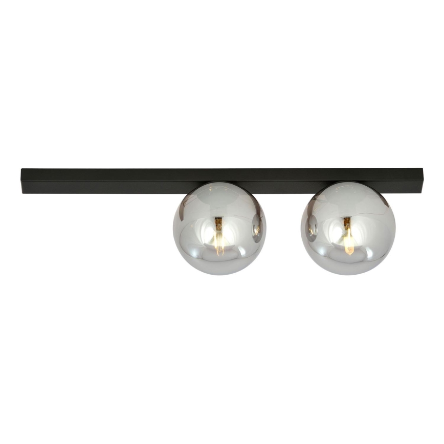 Plafón FIT 2xE14/10W/230V negro/gris