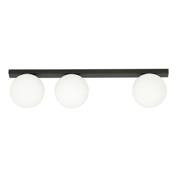 Plafón FIT 3xE14/10W/230V negro/blanco