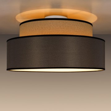Plafón GRACE 1xE27/60W/230V beige/marrón
