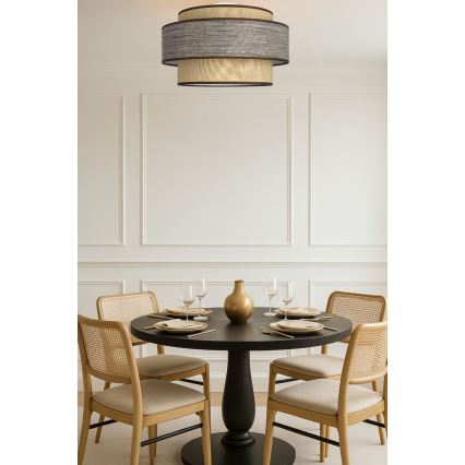 Plafón GRACE 1xE27/60W/230V beige/marrón