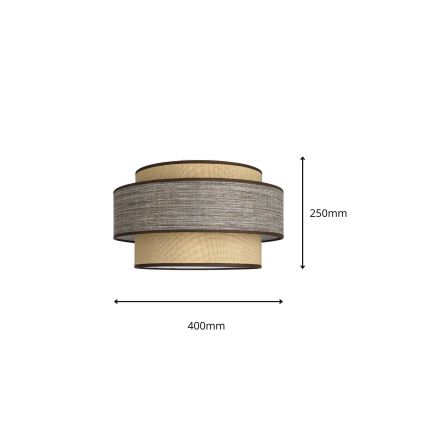 Plafón GRACE 1xE27/60W/230V beige/marrón