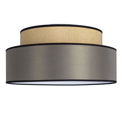 Plafón GRACE 1xE27/60W/230V diá. 40 cm beige/marrón