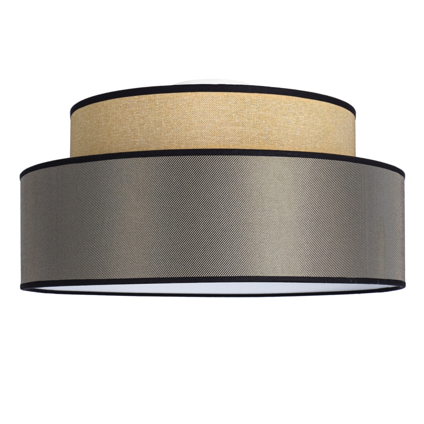 Plafón GRACE 1xE27/60W/230V diá. 40 cm beige/marrón