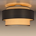 Plafón GRACE 1xE27/60W/230V diá. 40 cm color crema/gris