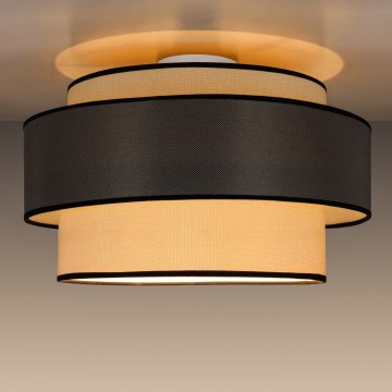 Plafón GRACE 1xE27/60W/230V diá. 40 cm color crema/gris
