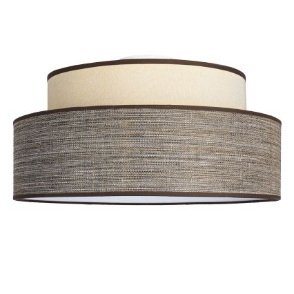 Plafón GRACE 1xE27/60W/230V diá. 40 cm color crema/marrón