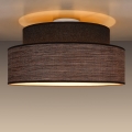 Plafón GRACE 1xE27/60W/230V diá. 40 cm marrón/beige