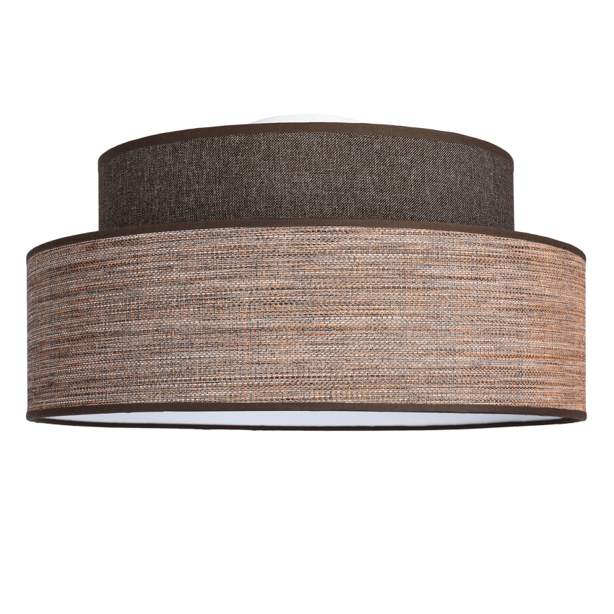 Plafón GRACE 1xE27/60W/230V diá. 40 cm marrón/beige