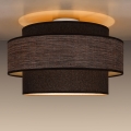 Plafón GRACE 1xE27/60W/230V diá. 40 cm marrón/beige