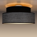 Plafón GRACE 1xE27/60W/230V negro/gris