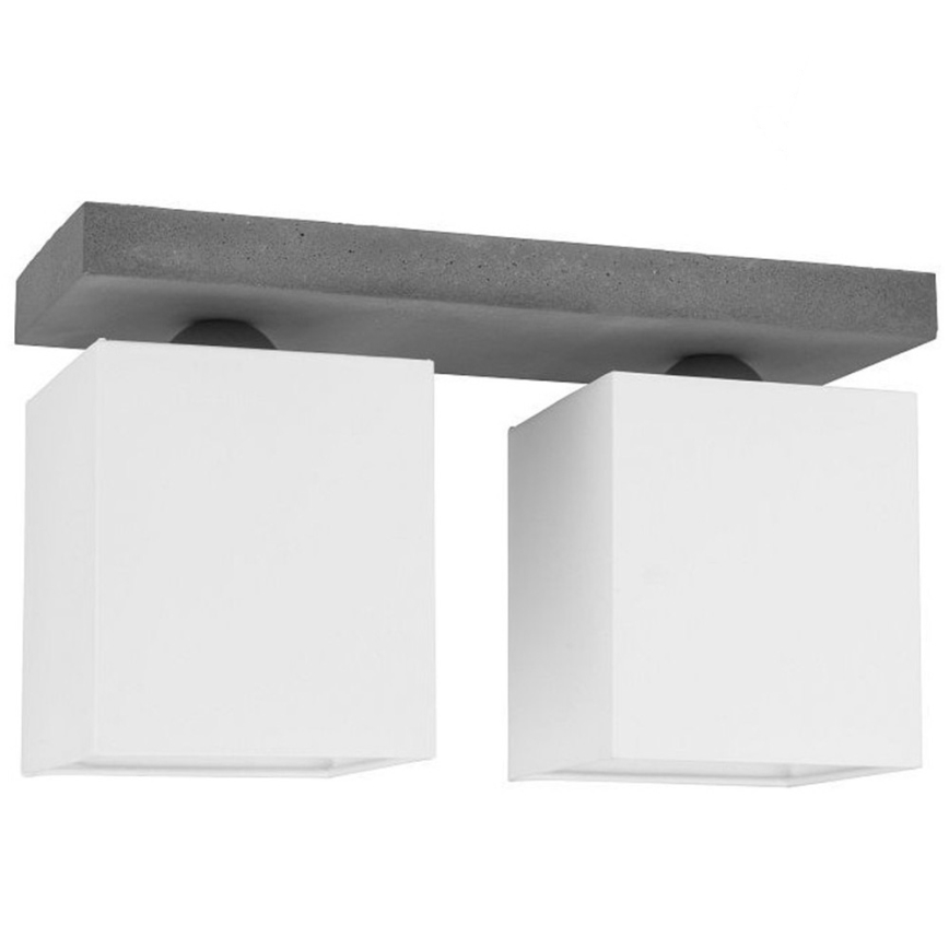 Plafón GREAT 2xE27/25W/230V concreto