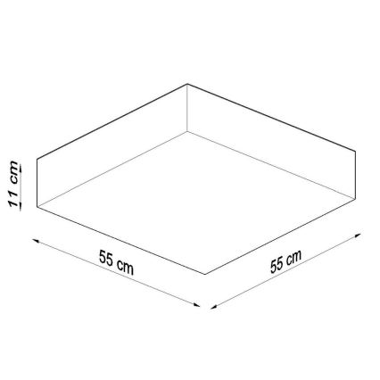 Plafón HORUS 4xE27/60W/230V blanco