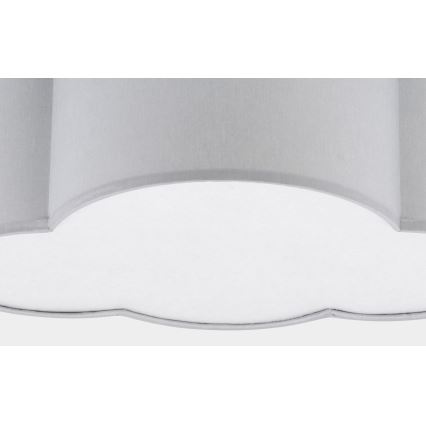 Plafón infantil CLOUD MINI 2xE27/15W/230V gris