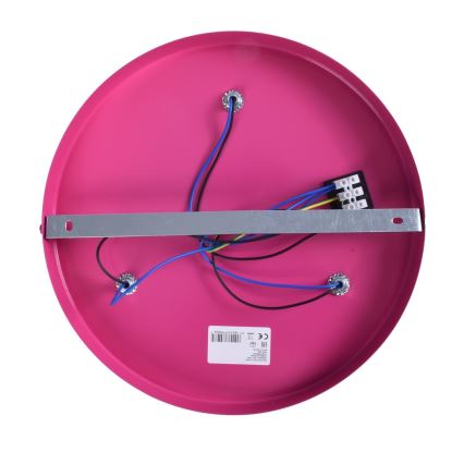 Plafón infantil ELZA stars 3xE27/60W/230V rosa