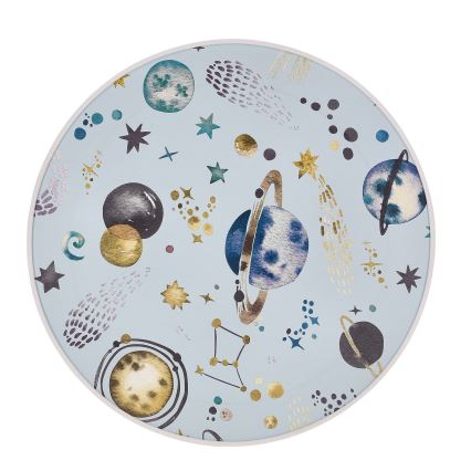 Plafón infantil KIDDY 2xE27/40W/230V blanco/azul