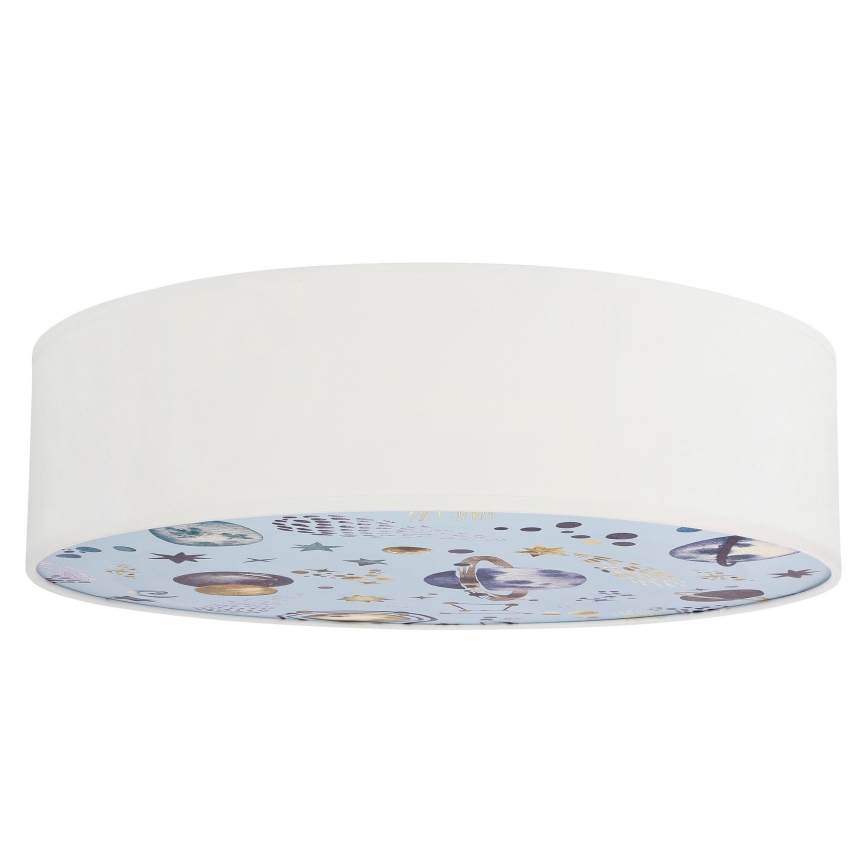 Plafón infantil KIDDY 2xE27/40W/230V blanco/azul
