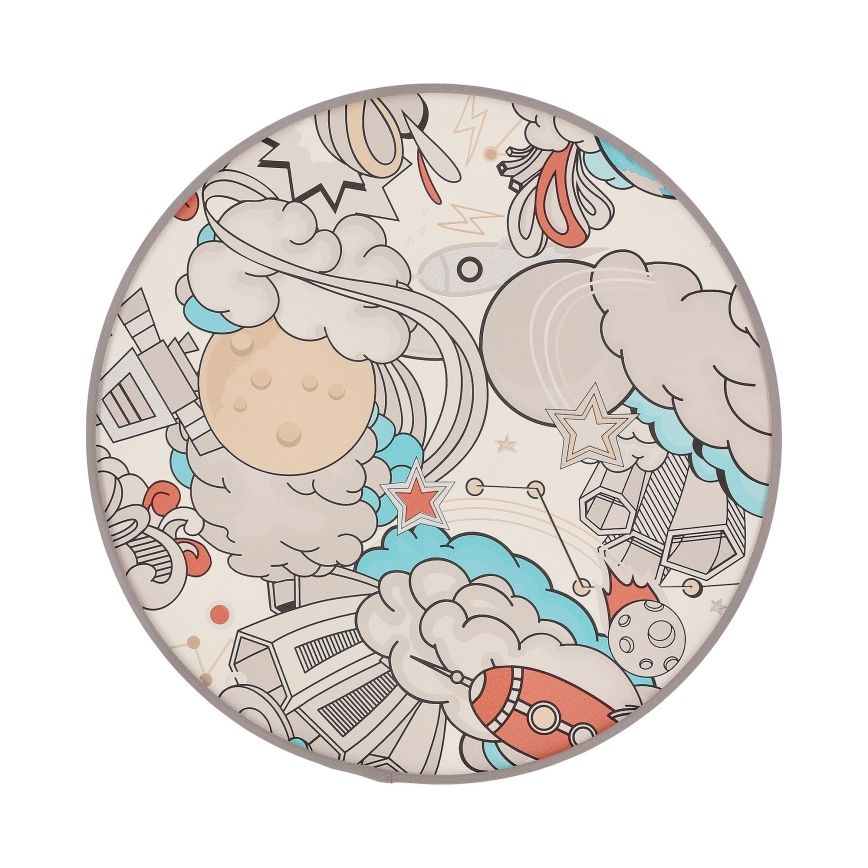 Plafón infantil KIDDY 2xE27/40W/230V blanco/beige