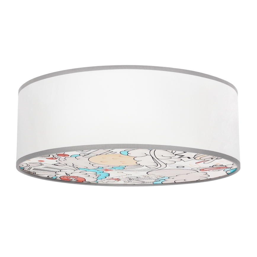 Plafón infantil KIDDY 2xE27/40W/230V blanco/beige