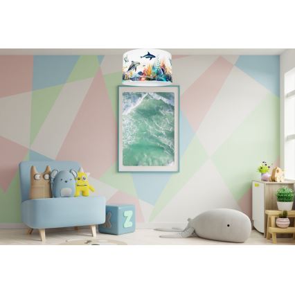 Plafón infantil OCEAN 1xE27/60W/230V