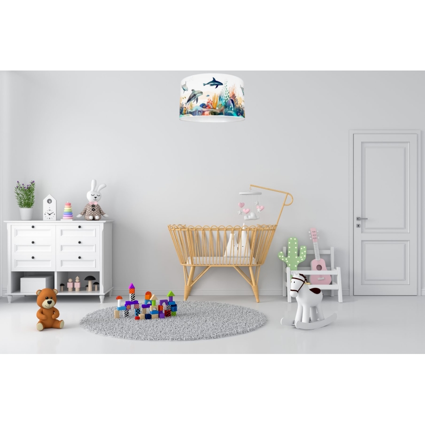 Plafón infantil OCEAN 1xE27/60W/230V