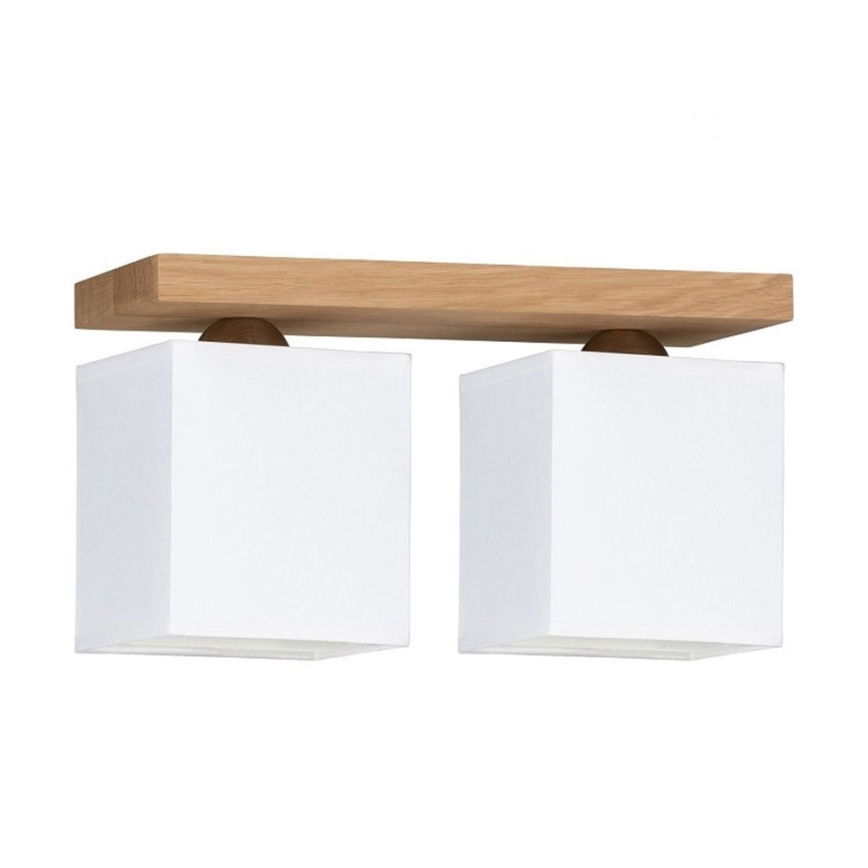 Plafón INGER 2xE27/25W/230V roble