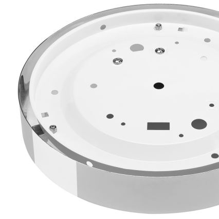 Plafón JONAS 1xE27/60W/230V diá. 26 cm cromo brillante